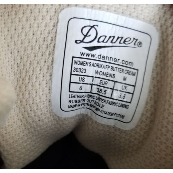 Danner X FP Movement Adrika Etched Hiker Boots Butter Cream Size 8 38.5 - Picture 6 of 6